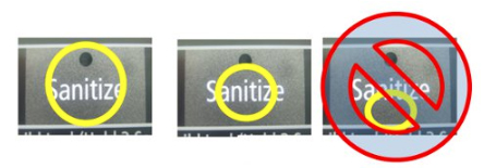 Sanitize Button Not Working B